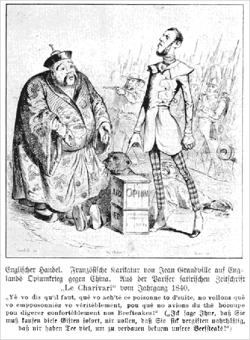 Cartoon by J. J. Grandville from Le Charivari, 1840.