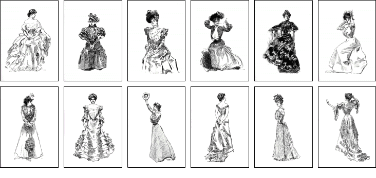 These twelve illustrations appear in this set.