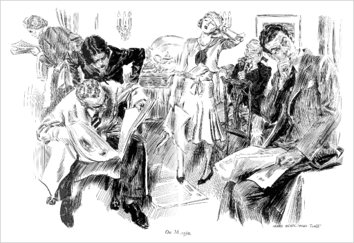 On Margin - Cartoon by James Montgomery Flagg, from Life, November 15, 1929