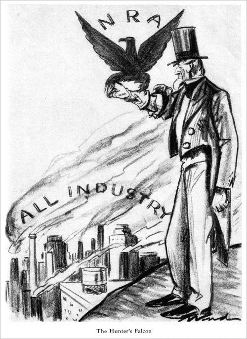 The Hunter's Falcon. Cartoon from Life, October 1933.