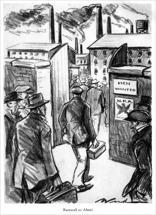 Farewell to Alms. Cartoon from Life, November 1933.