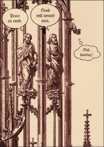 A gargoyle's Christmas